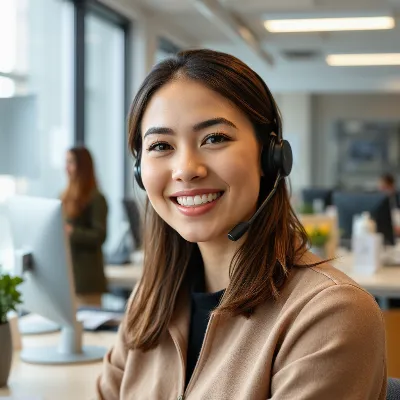 Friendly customer service representative ready to assist