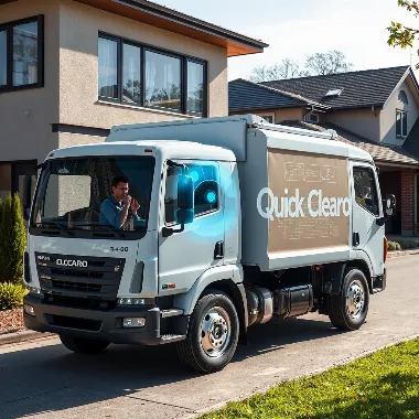 QuickClearo rubbish removal truck with digital interface